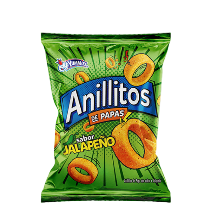 Zibas Anillitos de Papas Jalapeno