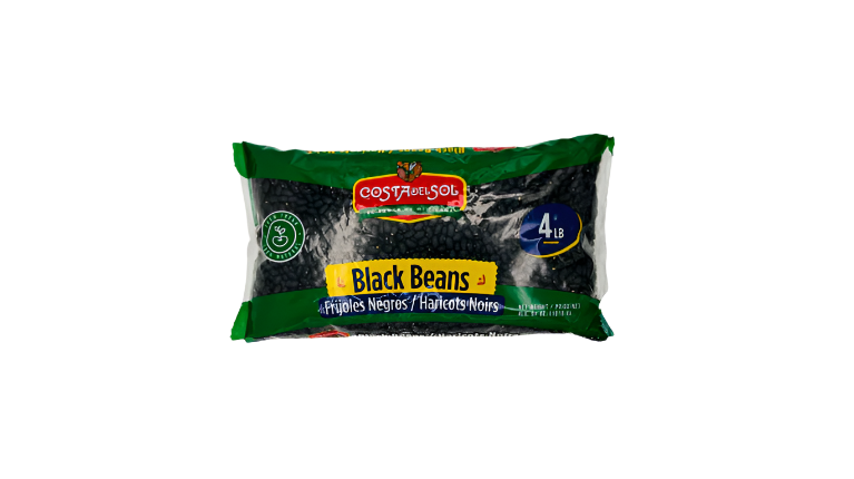 Costadelsol black beans/frijoles negros 6/4 lbs