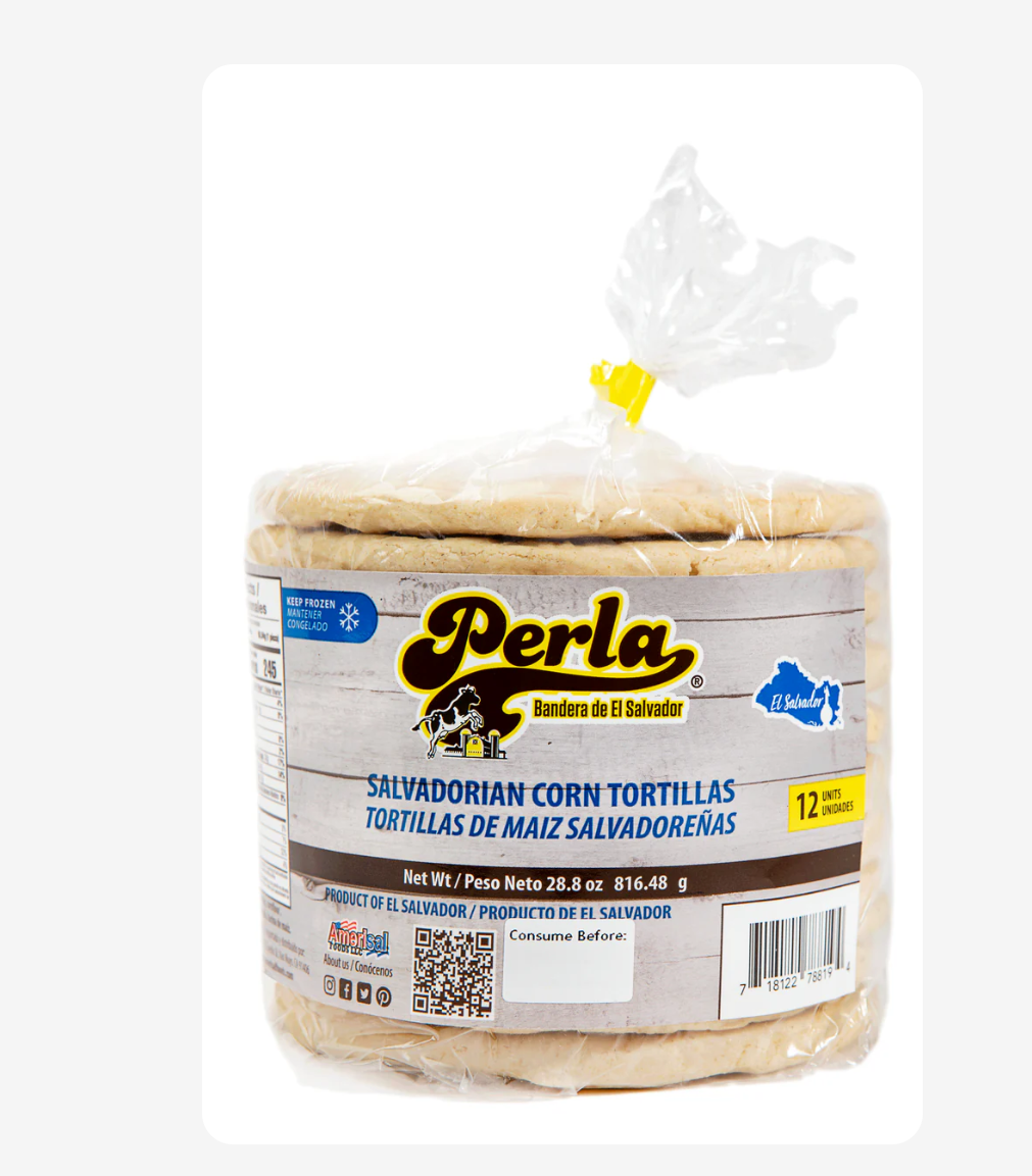 Perla Tortillas de Maiz Salvadorenas