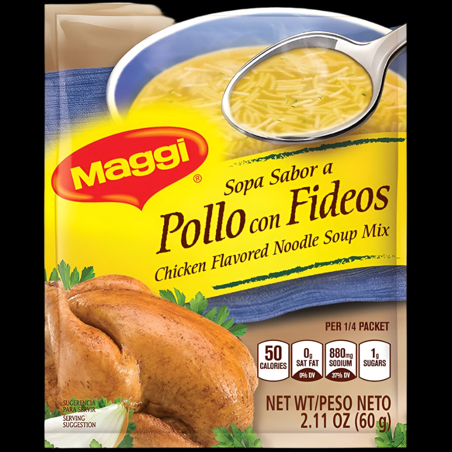 Maggi sopa de pollo con fideos 60g/12pc