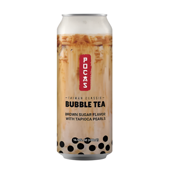 Pocas bubble tea brown sugar flavor 16.5oz