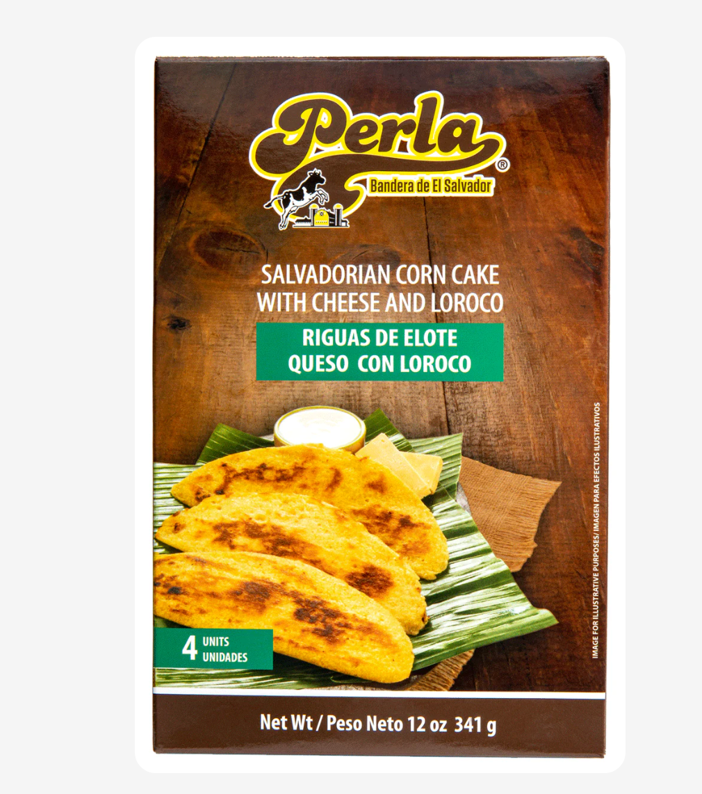 Perla Riguas Salvadorenas de Elote con Loroco y Queso