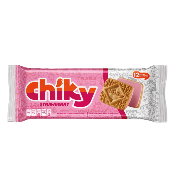 Chiky Strawberry Flavored Cookies