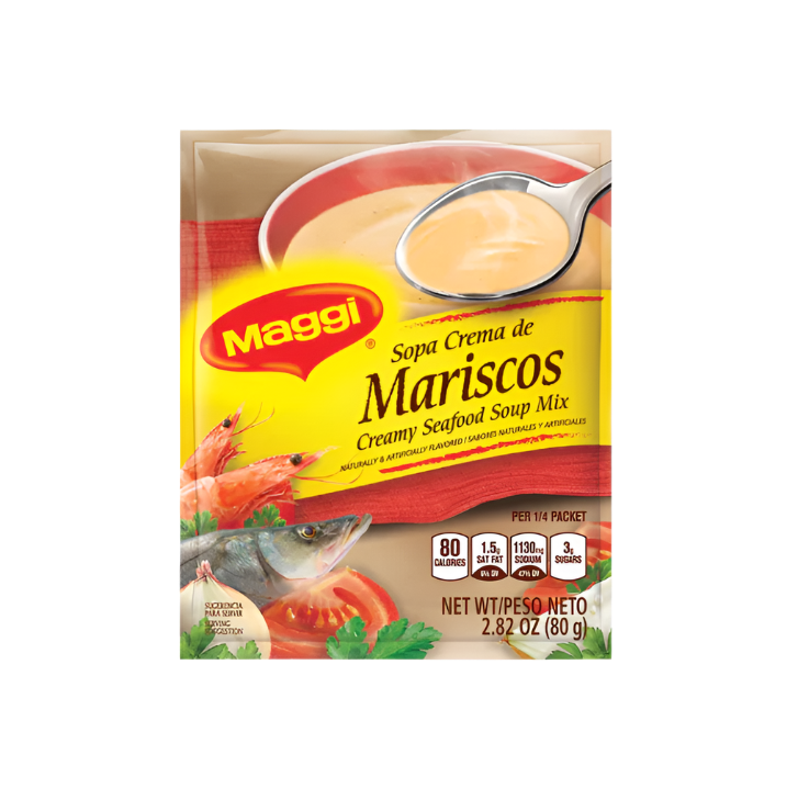 Maggi crema de mariscos 80g/12pc