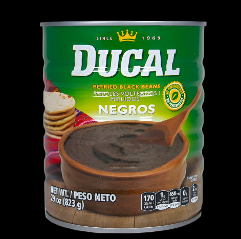 Ducal refried black beans 29oz