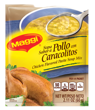Maggi sopa de pollo con caracolitos 60g/12pc