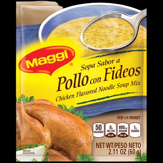 Maggi sopa de pollo con fideos 60g/12pc