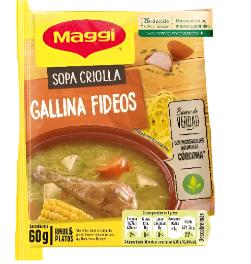 Maggi sopa gallina y fideos 60g