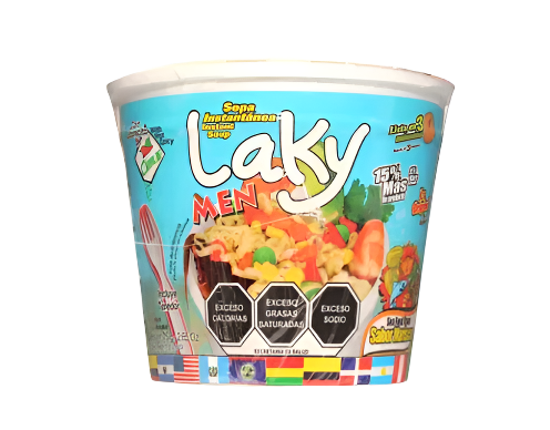 Laky men sopa instantanea sabor marisco 75g
