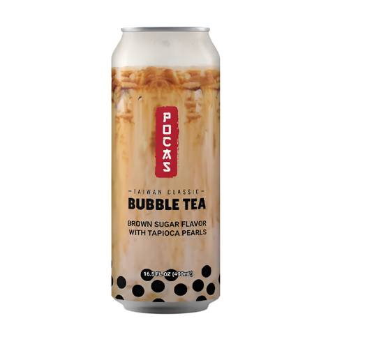 Pocas bubble tea brown sugar flavor 16.5oz