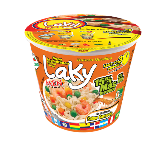 Laky men sopa instantanea sabor pollo 75g